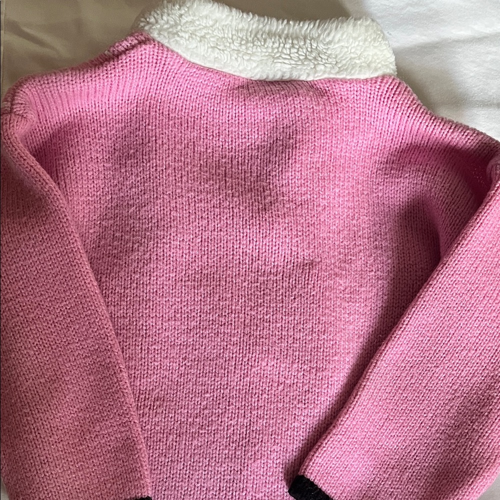 Disney Pink Kids Sweater with Embroidered Design 2T - Picture 7 of 7